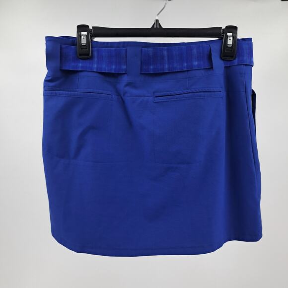 Nike Golf Womens Skirt 6 Dri-Fit‎ Wrap Belted Snap Tennis Athletic Cobalt Blue - Picture 7 of 7